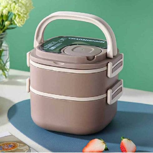 Double-layer Lunch Box sealed Compartment Lunch Box